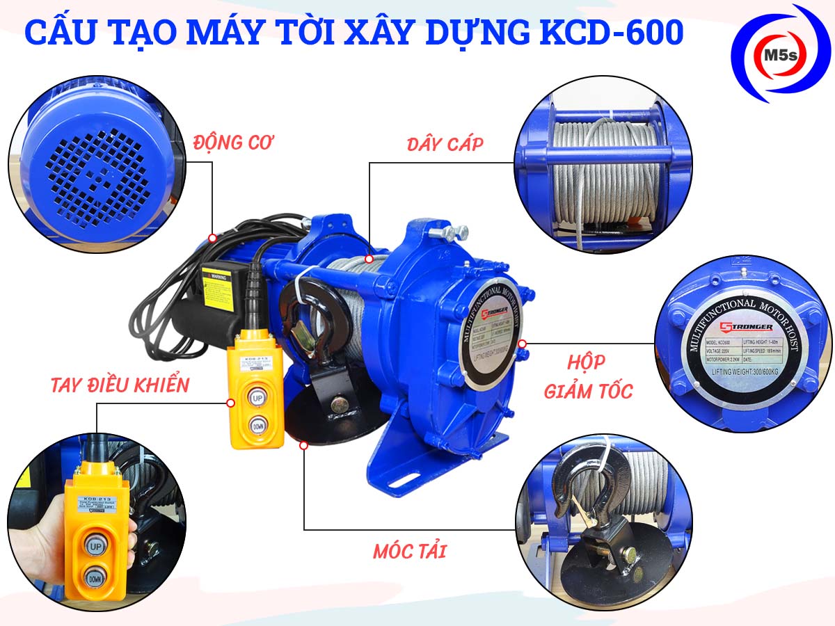 Tời điện xây dựng Stronger KCD