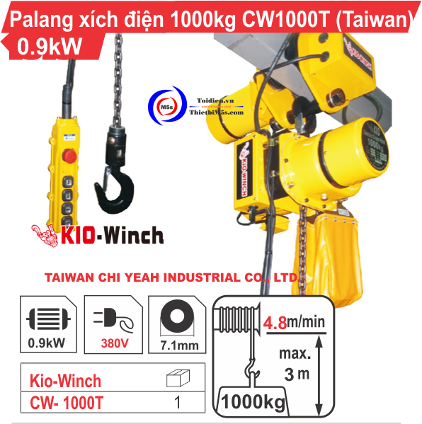 Palang xích điện KIO Winch