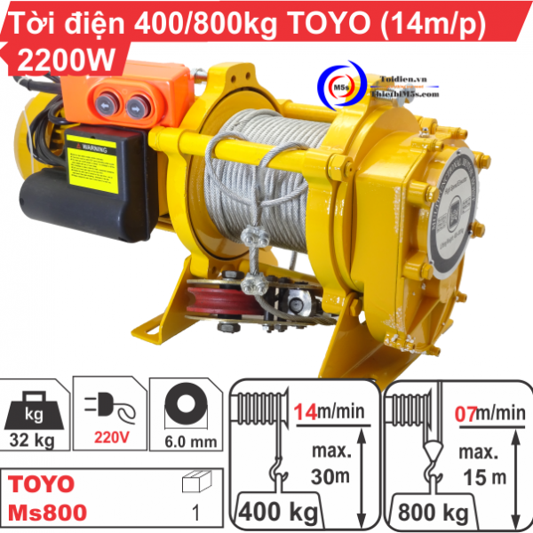 TỜI XÂY DỰNG TOYO 800KG KCD800